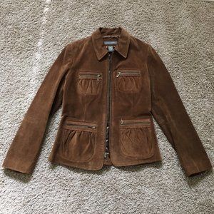 Banana Republic Brown Suede Genuine Leather Jacket